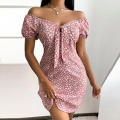 Vestido estampa flor - Nena Loja Online