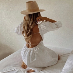 Vestido manga bufante - comprar online