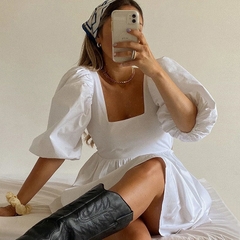 Vestido manga bufante - comprar online