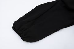 Vestido franzido Manga Longa - Nena Loja Online