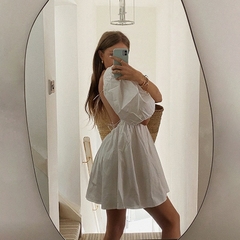 Vestido manga bufante - loja online