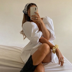 Vestido manga bufante - Nena Loja Online