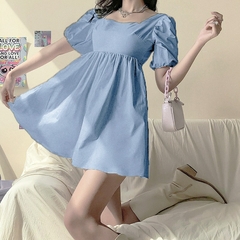 Vestido manga bufante - comprar online