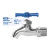 Llave de nariz de latón cromado, 135 g, entrada 1/2", Foset - FerreClicks
