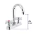 Mezcladora 4" para lavabo, cuello bar, manerales cruceta en internet