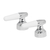 Juego de 2 manerales ABS/metal tipo cono para lavabo, Foset