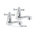 Juego 2 llaves para lavabo, ABS, manerales cruceta, Basic en internet