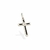 Pingente De Prata Cruz 25Mm Diamantada Resina Preta - comprar online