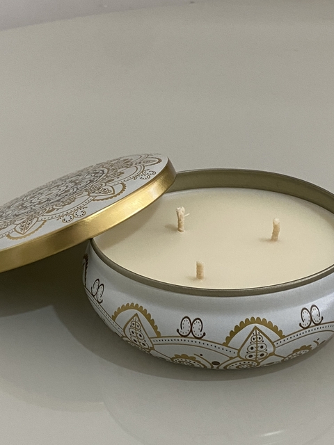 Vela Aromática Lata 01 - 3 pavios