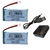 Kit 02 Bateria Original P/ Drone 3.7v 2000mah+Carregador 4x1 - loja online