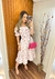 Vestido Andressa - ( Branco com Borboletas )