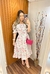 Vestido Andressa - ( Branco floral )
