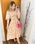 Vestido Taty Dourado Floral