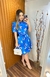 Vestido Paula - ( Azul marinho com Borboletas )