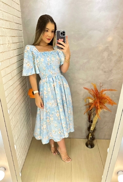 Vestido Taty Azul Floral