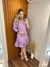 VESTIDO MEL - ( Lilás com Corações )