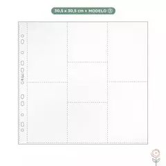 Plástico para PL 30 x 30cm -Juju Scrapbook MODELO 3