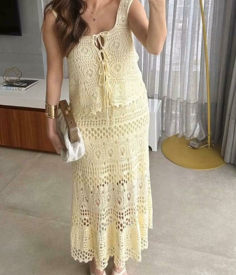 Conjunto Tricot Saia Midi Lane