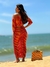 Saída de Praia Débora - Cropped e Saia Midi Drapeada na internet