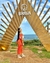 Saída de Praia Débora - Cropped e Saia Midi Drapeada - loja online