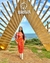 Saída de Praia Débora - Cropped e Saia Midi Drapeada - Lolla Store
