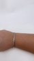 Pulseira Masculina Corrente Ródio Branco - comprar online