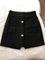 Short Saia Bengaline com Ziper Lateral