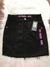 Saia Jeans sem lycra Preta Pink
