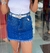 Saia jeans brilho