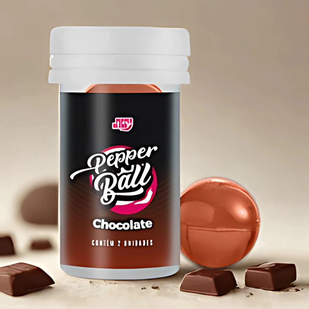 Pepper Ball Comestível com Sabor Chocolate – 2 Cápsulas