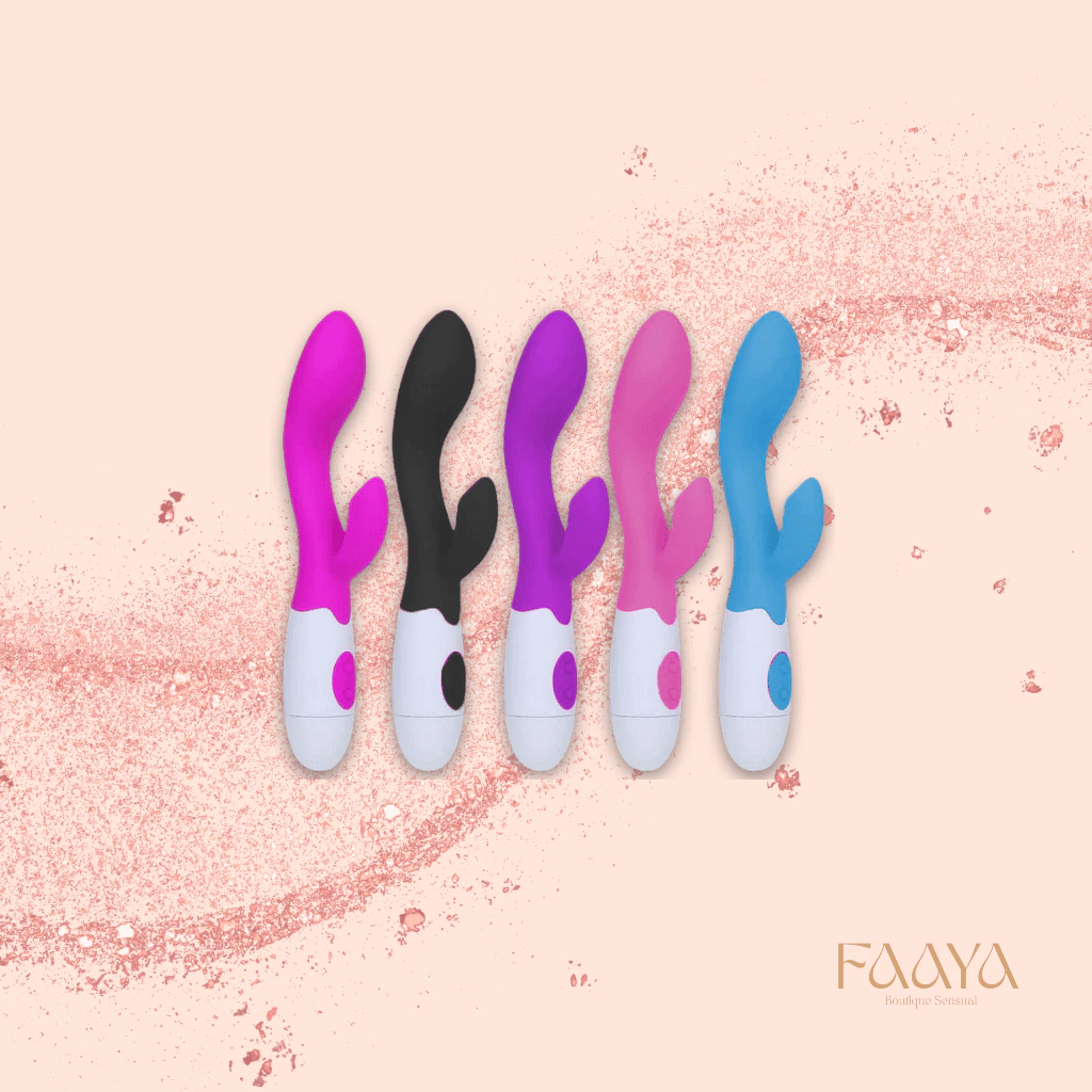 Vibrador Ponto G Com Estimulador de Clitoris - Recarregável