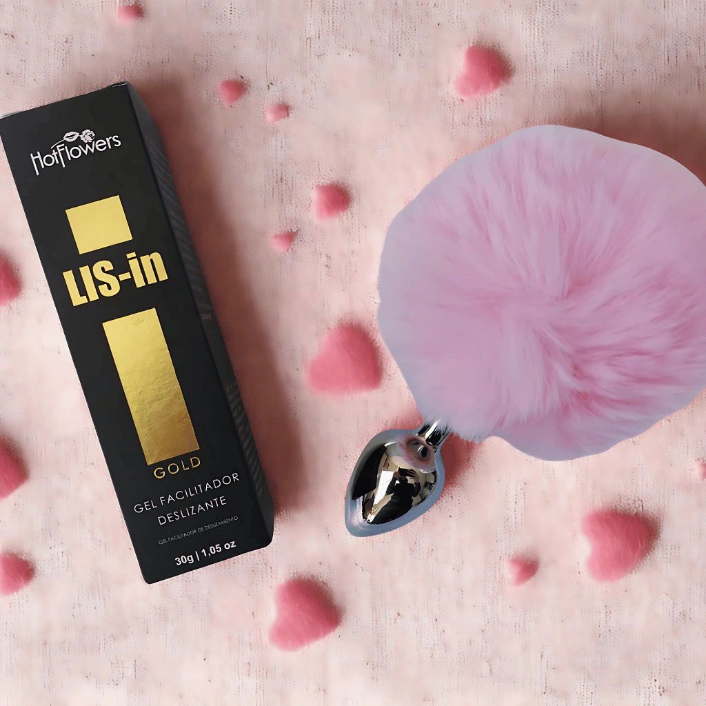 Combo Delicado e Ousado: Lis‑In + Plug Anal PomPom (P)