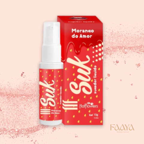 Suk Gel Sugador Líquido Hot Flowers – 15g de Sensações