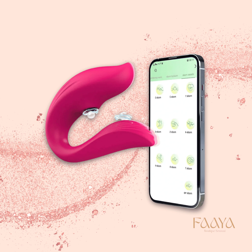 Vibrador Casal com Controle via Celular Recarregável – Bluetooth