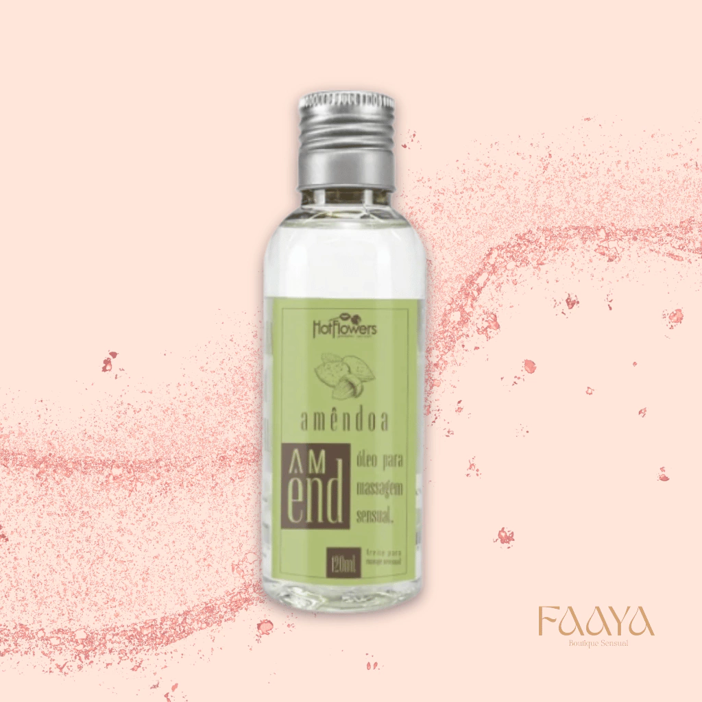 Óleo de Amêndoa para Massagem Sensual 120ml - Hot Flowers