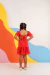 Vestido Vanessinha Vermelho listrado na internet