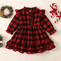 VESTIDO A CUADROS ROJO