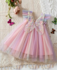 Vestido tul colores espalda mariposa - comprar en línea