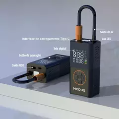 Bomba De Ar Recarregável Portatil, Inflator Pneu Sem Fiode de Alta Precisão - LTM Ecommerce