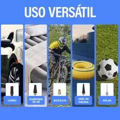 Bomba De Ar Recarregável Portatil, Inflator Pneu Sem Fiode de Alta Precisão - LTM Ecommerce