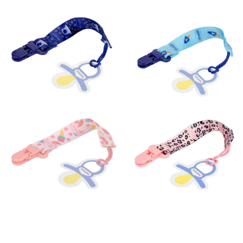 Prendedor Chupeta Clip Fácil Bebê Clips Universal Estampado
