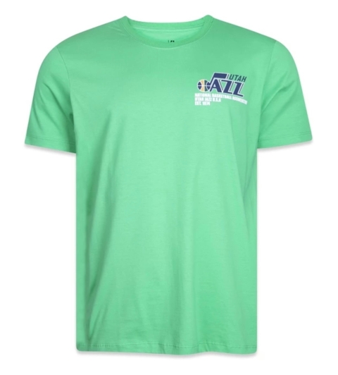 Camiseta Regular NBA Utah Jazz Offline Survivor Manga Curta