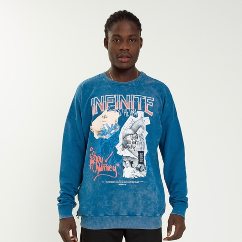 MOLETOM BOX STREET PREMIUM AZUL