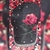 Boné preto com rosa e strass