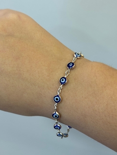 Pulseira olho grego prata 925