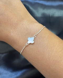 Pulseira trevo prata 925
