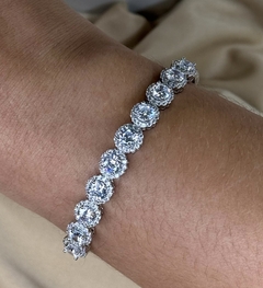Bracelete riviera oval
