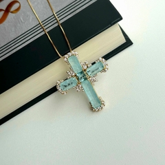 Conjunto cruz turmalina fusion - comprar online