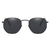 Óculos de sol hexaonal Ana Maria all black - comprar online