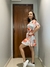 Vestido estampado curto - comprar online